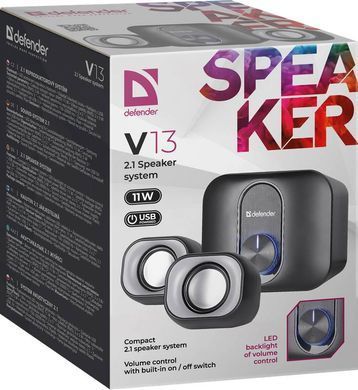 Акустична система 2.1 Defender V13, 11Вт USB (65213) [405496]