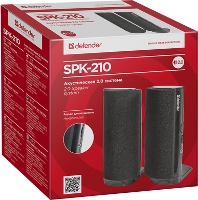 Акустика Defender SPK-210 2.O, 2x2 W, 220V (65210) [203624]