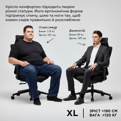 Крісло для геймерів Anda Seat X-Air Mega Size XL Mesh Gray (AD-WY-01-GGF) [612736]