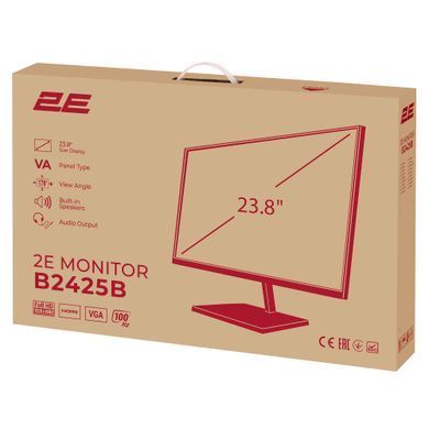 Монітор 2E 23.8" B2425B D-Sub, HDMI, MM, VA, 100Hz, FreeSync (2E-B2425B-01.EU) [113786]