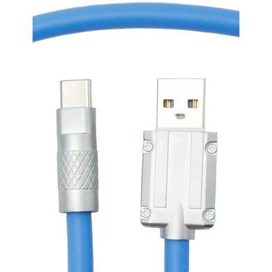 Кабель Dengos USB - USB Type-C (M/M) 1 м Blue (PLS-TC-NS-BLUE) [604140]