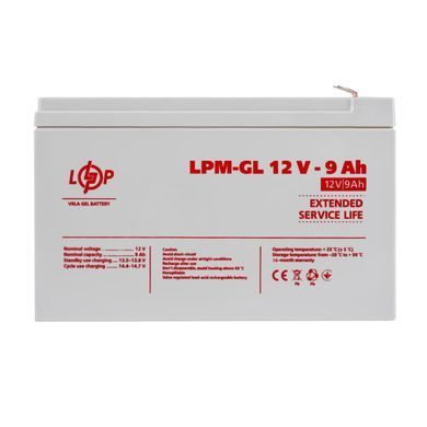 Акумулятор гелевий LPM-GL 12V - 9 Ah (LP6563) [900202]