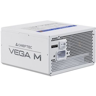 БЖ 850W Chieftec VEGA M ATX 3.1 135mm, 80+ Gold, Fully modular, WHITE, Retail (PPG-850-CW) [403911]