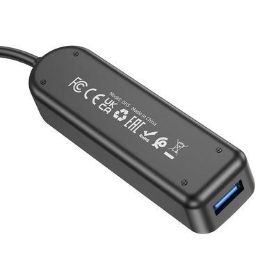 USB-Hub Borofone DH5 Erudite 4-in-1 adapter(Type-C to USB3.0*4)(L=0.2M) (6941991104244) [805543]