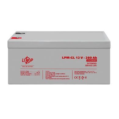 Акумулятор гелевий LPM-GL 12V - 280 Ah (LP13185) [900077]