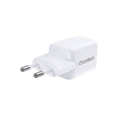 Мережевий зарядний пристрій Choetech (USB-C+USB-A) White (PD5012-EU-WH) [619603]