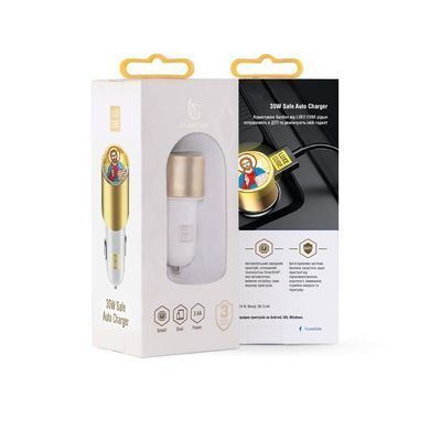 Автомобільний зарядний пристрій Luxe Cube Guardian J 2USB 3.4А, білий (8889998698497) [603082]