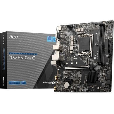 Материнська плата MSI Socket 1700 (PRO H610M-G) [613174]