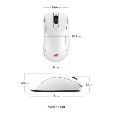 Комп'ютерна миша ZOWIE EC2-DW WHITE (9H.N4VBE.A3E) [305440]