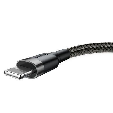 Кабель Baseus Cafule Cable USB For Lightning 2.4A 0.5m Gray+Black (CALKLF-AG1) [802297]