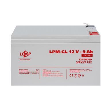 Акумулятор гелевий LPM-GL 12V - 9 Ah (LP6563) [900202]