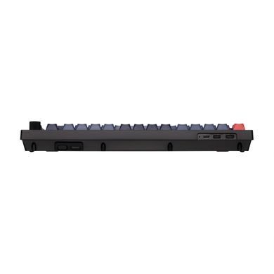 Клавіатура механічна Keychron V1 Max 84Key, Gateron Jupiter Banana, WL/BT/USB-A, QMK, Hot-swap, Knob, EN/UKR, RGB, чорний (V1MD4_KEYCHRON) [13615]