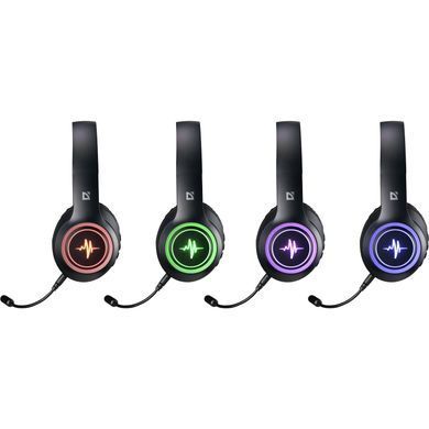 Гарнітура Defender FreeMotion B571 Bluetooth+3,5мм, гнучкий мікрофон, LED, Black (63572) [401846]