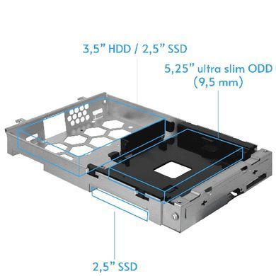 Корпус Chieftec UNI mATX, БЖ 300W, SLIM FF WHITE (BE-10W-300) [403935]