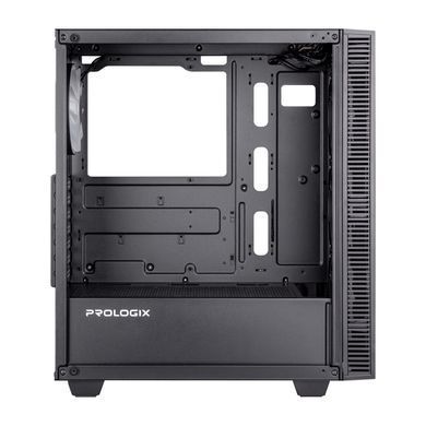 Корпус Prologix E123 Tempered Glass&Mesh Black (E123 Black) [615679]
