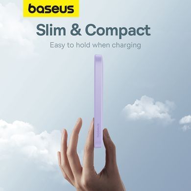 Зовнішній акумулятор Baseus Magnetic Mini Wireless Fast Charge Power Bank 5000mAh 20W Nebula Purple (P10022107513-00) [805547]