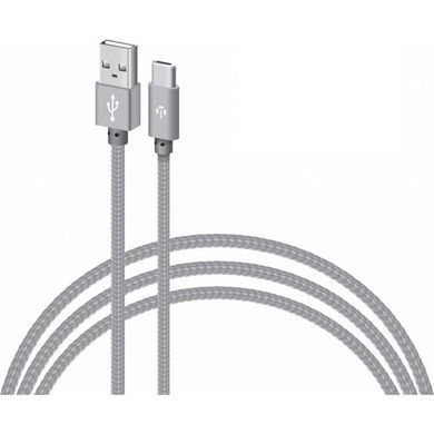 Кабель Intaleo CBGNYT1 USB - USB Type-C (M/M), 1 м, Grey (1283126489136) [603817]