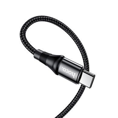 Кабель HOCO X50 Type-C to Type-C Exquisito 100W charging data cable(L=1M) Black (6931474734259) [802440]