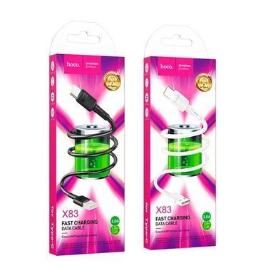 Кабель Hoco X83 USB - USB Type-C (M/M), 1 м, Black (6931474770905) [605024]