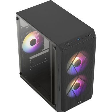 Корпус AeroCool CS-107-A-BK-v2 Black 600W (ACCX-PC14002.11) [608785]