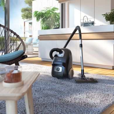 Пилосос Gorenje мішковий, 700Вт, 3л, HEPA, щітка Xpand Zone, телескоп, чорний (VCEA28GLBK) [105576]