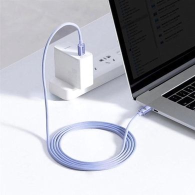 Кабель Baseus Crystal Shine Series Fast Charging Data Cable Type-C to Type-C 100W 1.2m Purple (CAJY000605) [802469]