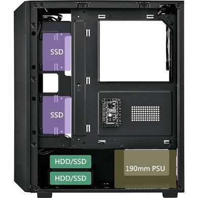 Корпус FSP без БЖ ATX Black (CMT218AB) [402957]