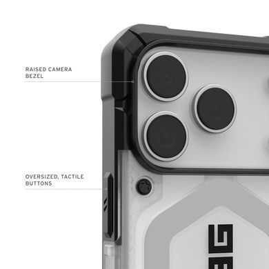 Чохол UAG для iPhone 17 Pro, Pathfinder Clear MagSafe, Ice/Silver (114551114333) [111620]