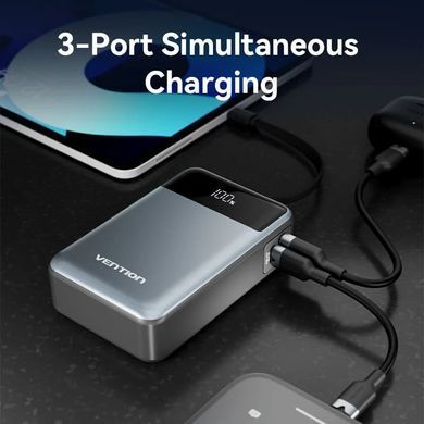 Універсальна мобільна батарея Vention 20000mAh PD, QC 3.0 Black (FHYB0) [615020]
