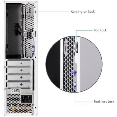 Корпус Chieftec UNI mATX, БЖ 300W, SLIM FF WHITE (BE-10W-300) [403935]