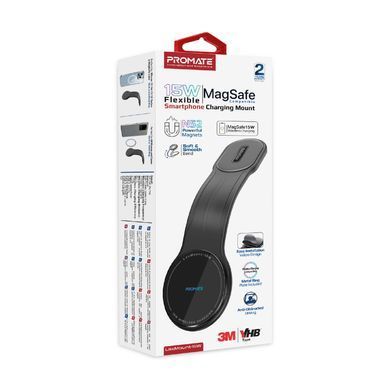 Бездротовий зарядний пристрій Promate MagSafe Black (laxmount-15w) [603341]