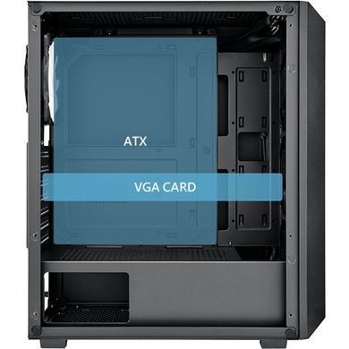 Корпус FSP без БЖ ATX Black (CMT218AB) [402957]