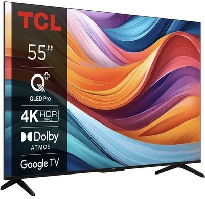 Телевізор 55" TCL QLED 4K 60Hz Smart Google TV Titan (55T7B) [102217]