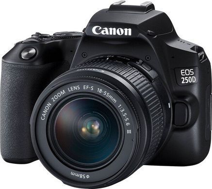 Цифр. фотокамера дзеркальна Canon EOS 250D kit 18-55 DC III Black (3454C009) [107539]