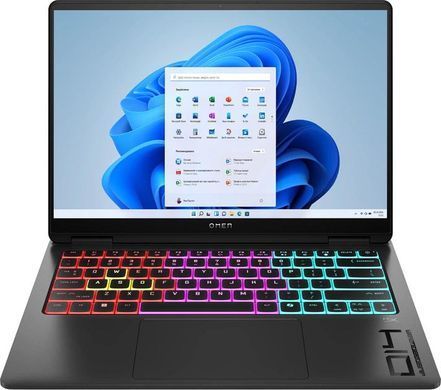 Ноутбук HP OMEN Transcend 14-fb1007ua 14" 3K OLED, Intel U7-255H, 32GB, F1TB, NVD5060-8, Win11, чорний (C3US4EA) [111401]
