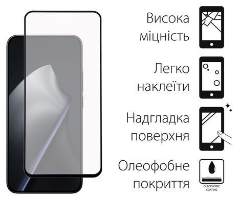 Захисне скло Dengos SuperD для Xiaomi 15T/15T Pro Black Full Glue (TGFG-SD-11) [619720]