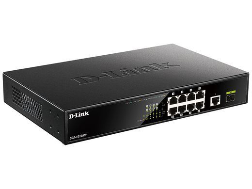 Комутатор D-Link 9xGE PoE, 1xSFP, 125W (DGS-1010MP) [104875]