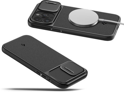 Чохол-накладка Spigen Optik Armor MagFit для Apple iPhone 15 Pro Max Black (ACS06599) [602175]