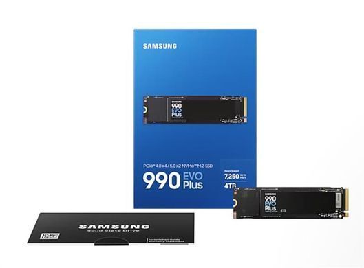 Накопичувач SSD Samsung M.2 4TB PCIe 4.0 990EVO PLUS (MZ-V9S4T0BW) [109352]