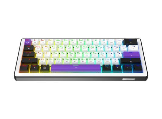 Клавіатура бездротова Hator Hellyberry HK60 Wireless White/Violet (HK60_wireless) [617105]