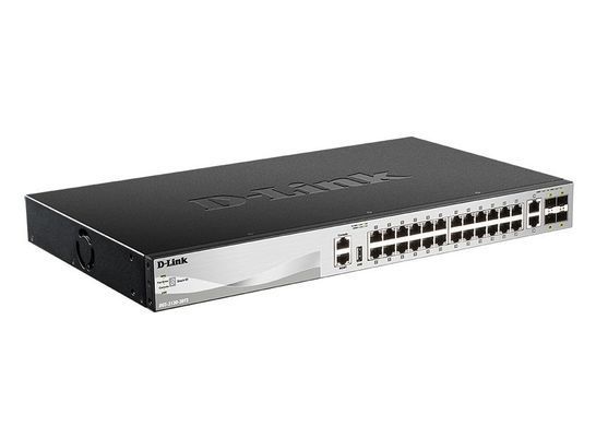 Комутатор D-Link 24xGE, 4xGE/SFP, 2x10GE, 4xSFP+, L3 (DGS-3130-30TS) [105018]