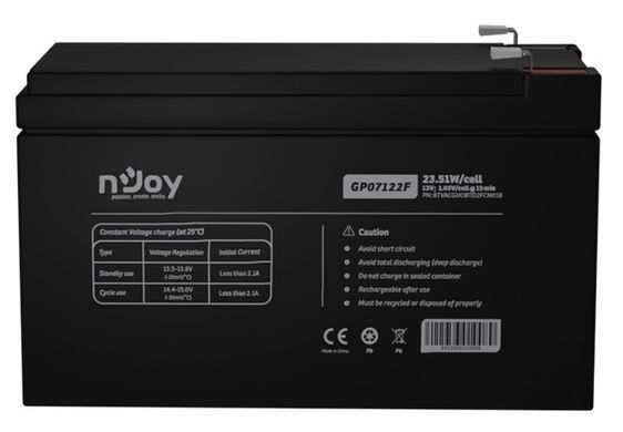 Акумуляторна батарея Njoy 12V 7AH (BTVACGUOBTD2FCN01B) AGM (GP07122F) [615339]