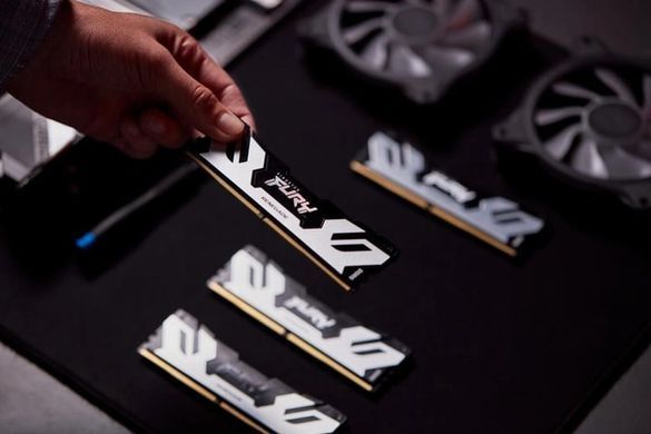 Пам'ять ПК Kingston DDR5 32GB 6400 FURY Renegade XMP Срібний (KF564C32RS-32) [13876]