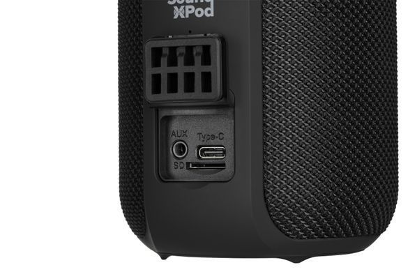 Портативна акустична система 2E SoundXPod 15Вт, BT 5.3, TWS, IPX6, Чорний (2E-BSSXPWBK) [114070]