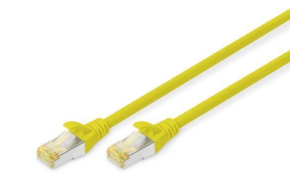 Патч-корд DIGITUS CAT 6a S-FTP, 1м, AWG 26/7, Cu, LSZH, жовтий (DK-1644-A-010/Y) [109900]