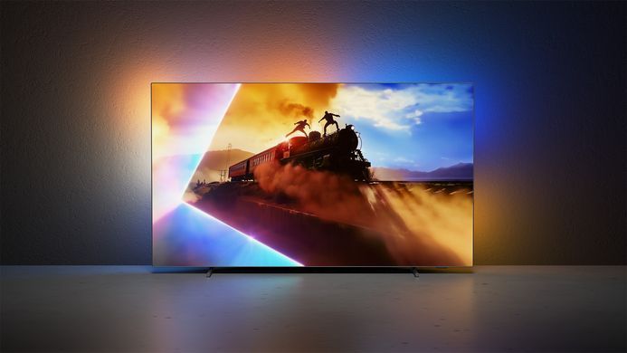 Телевізор 55" Philips OLED 4K 120Hz Smart Titan OS Black Ambilight (55OLED770/12) [111509]