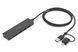 Хаб DIGITUS USB-A/C > 4хUSB-А, 1,2 м, активний (опція) (DA-70236) [110635], фото 2