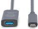 Подовжувач DIGITUS USB 3.2 Gen2 Active Cable 10G, C/M-A/F, 5м, чорний (DA-73113) [108630], фото 3