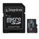 microSDXC (UHS-1 U3) Kingston Industrial 64Gb class 10 V30 А1 (adapter SD) (SDCIT2/64GB) [806685], фото 1