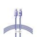Кабель Baseus Crystal Shine Series Fast Charging Data Cable Type-C to Type-C 100W 1.2m Purple (CAJY000605) [802469], фото 1